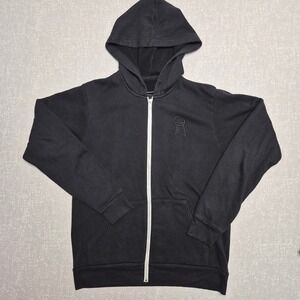 Dream Merch Black Full Zip Hoodie Smile Logo Fleece Sweatshirt Medium